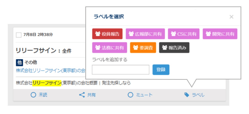 高度なリスク判定機能と分類でリスク情報が一目瞭然